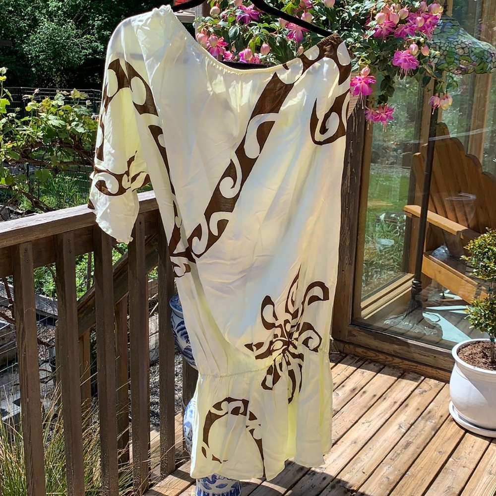 Tahitian print tunic or mini